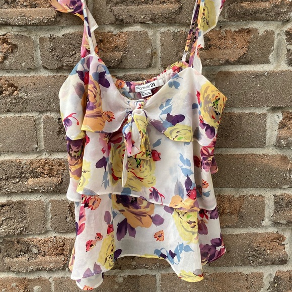Forever 21 Flowy Floral Tank Top